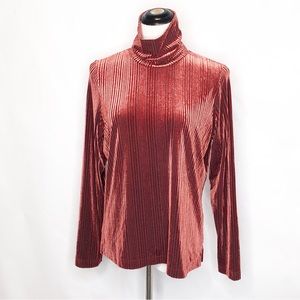Sno Skins Velvet Funnel Neck Turtleneck (XL)